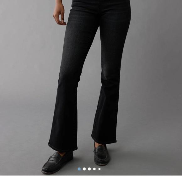 American Eagle Outfitters Pull-On Jeans, Color Black, Size Small Regular - Picture 1 of 6